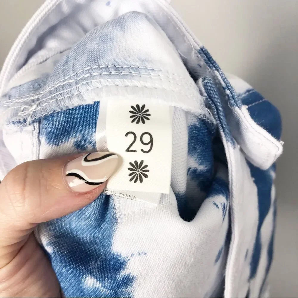 SHOW ME YOUR MUMU | NEW Houston High Waist Tie Dye Denim Shorts Women’s Size 29